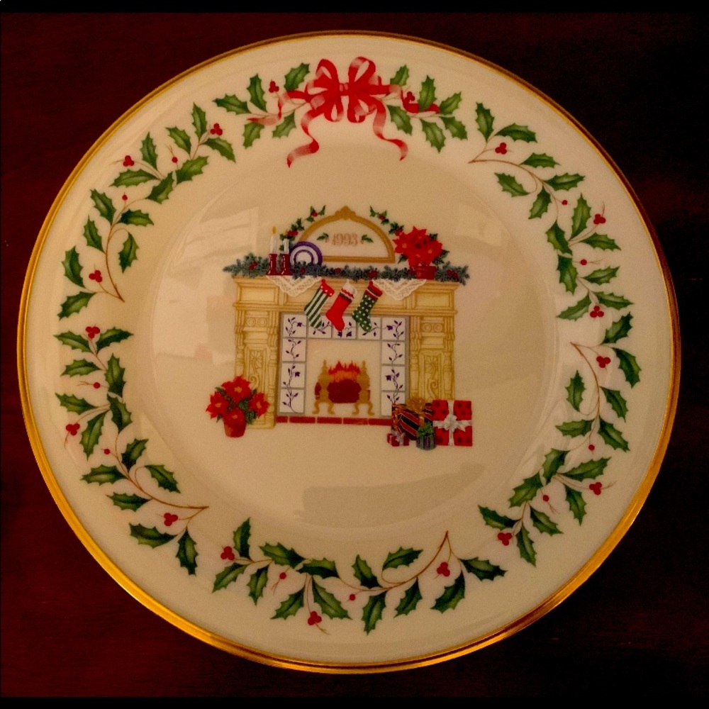 Lenox The Annual holiday collectors plate 1993 3rd in series